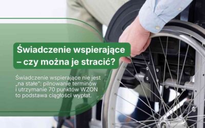 Świadczenie wspierające – czy można je stracić?