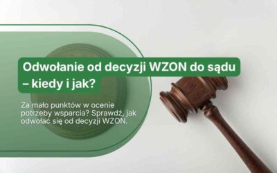 Odwołanie od decyzji WZON do sądu – kiedy i jak?