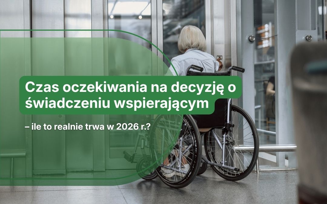 grafika przedtsawia temat artykułu czas oczekiwania na decyzje świadczenie wspierające