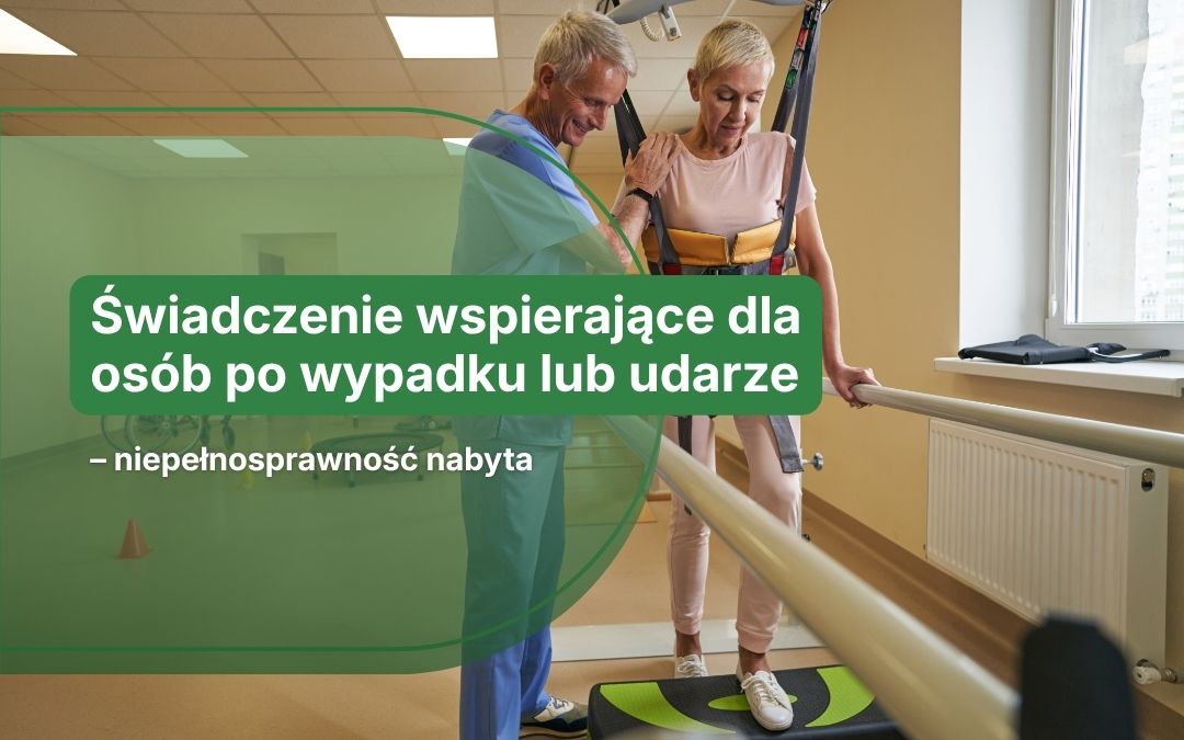 grafika przedstawia osobę na rehabilitacji